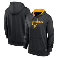 Pittsburgh Pirates Women's City Connect Authentic Collection Therma-FIT Hoodie Black | Nike