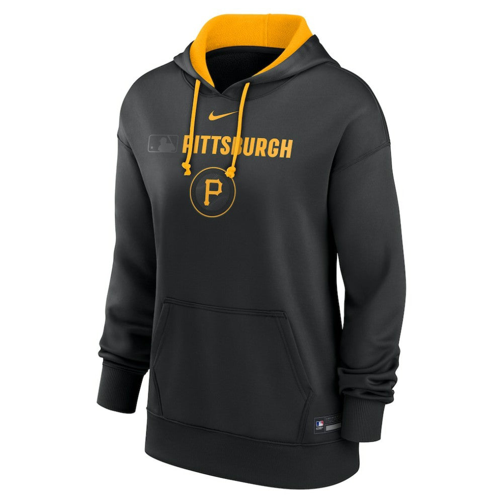 Pittsburgh Pirates Women's City Connect Authentic Collection Therma-FIT Hoodie Black | Nike