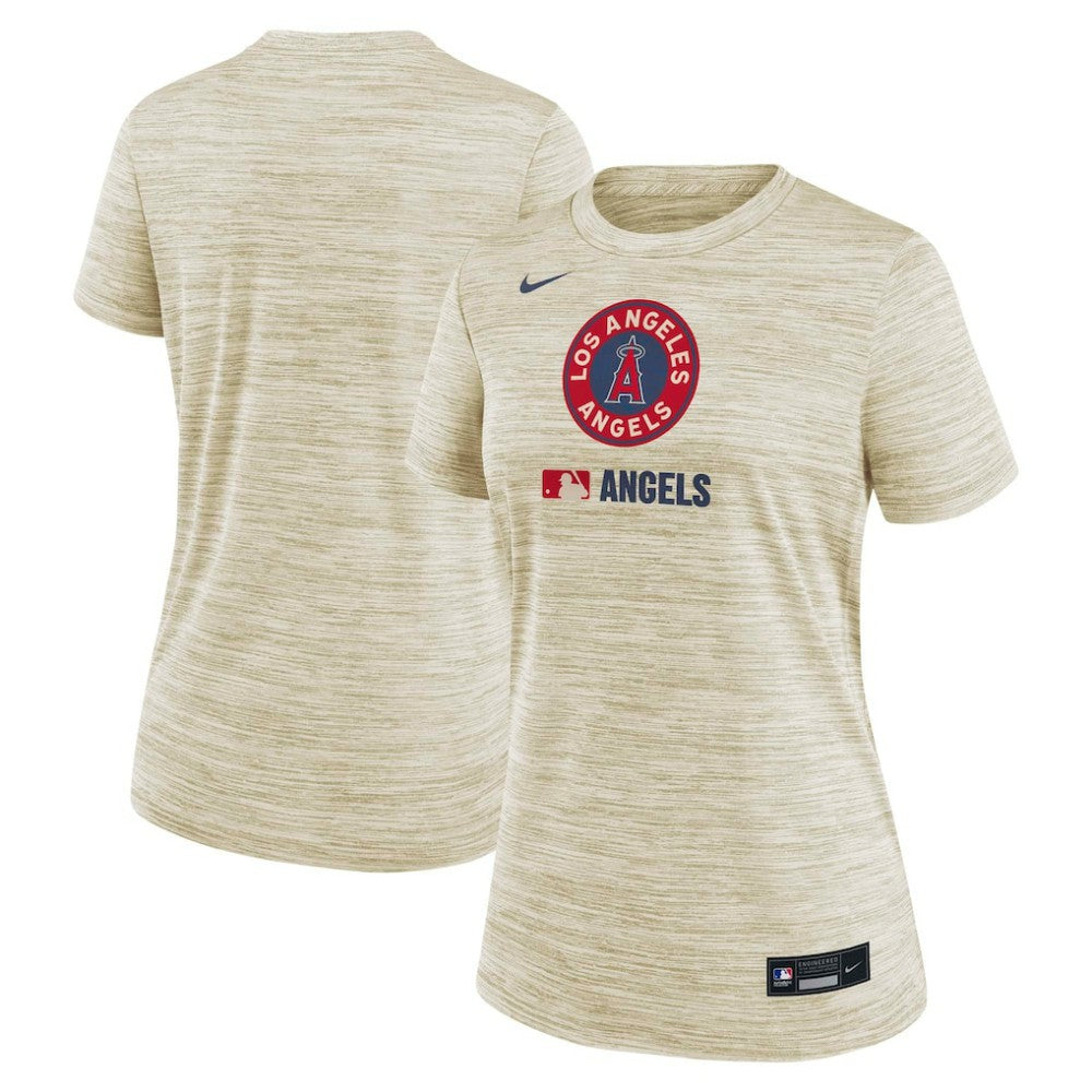 Los Angeles Angels Women's Authentic Collection City Connect Velocity Dri-FIT T-Shirt Natural | Nike