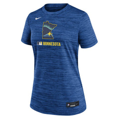 Minnesota Twins Women's Authentic Collection City Connect Velocity Dri-FIT T-Shirt Royal | Nike