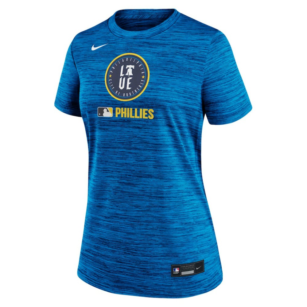 Philadelphia Phillies Women's Authentic Collection City Connect Velocity Dri-FIT T-Shirt Royal | Nike