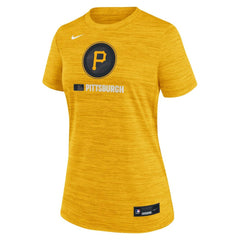 Pittsburgh Pirates Women's Authentic Collection City Connect Velocity Dri-FIT T-Shirt Gold | Nike