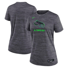 Tampa Bay Rays Women's Authentic Collection City Connect Velocity Dri-FIT T-Shirt Charcoal | Nike