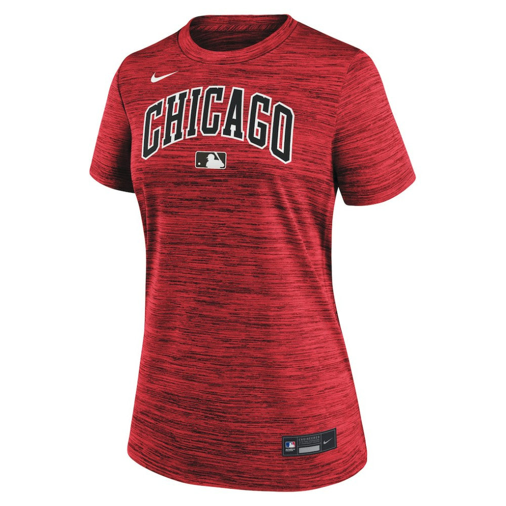 Chicago White Sox Women's 2025 City Connect Authentic Collection Velocity Dri-FIT T-Shirt Red | Nike