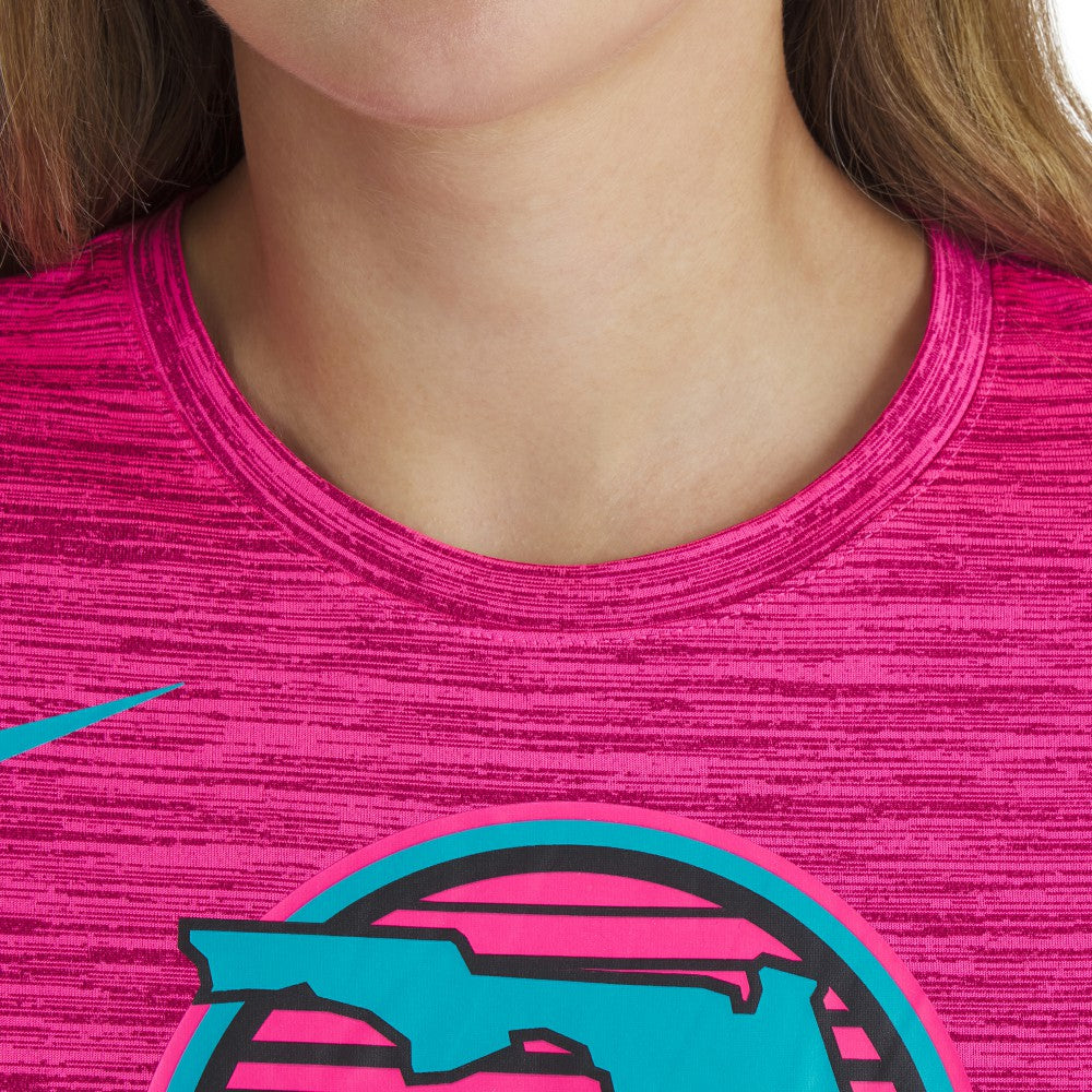 Miami Marlins Women's 2025 City Connect Authentic Collection Velocity Dri-FIT T-Shirt Pink | Nike