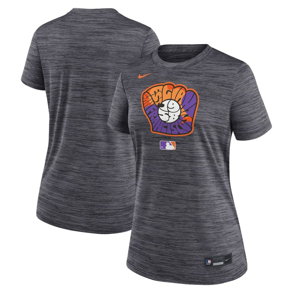 San Francisco Giants Women's 2025 City Connect Authentic Collection Velocity Dri-FIT T-Shirt Black | Nike