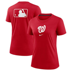 Washington Nationals Women's Authentic Collection Early Work Tri-Blend T-Shirt Red | Nike
