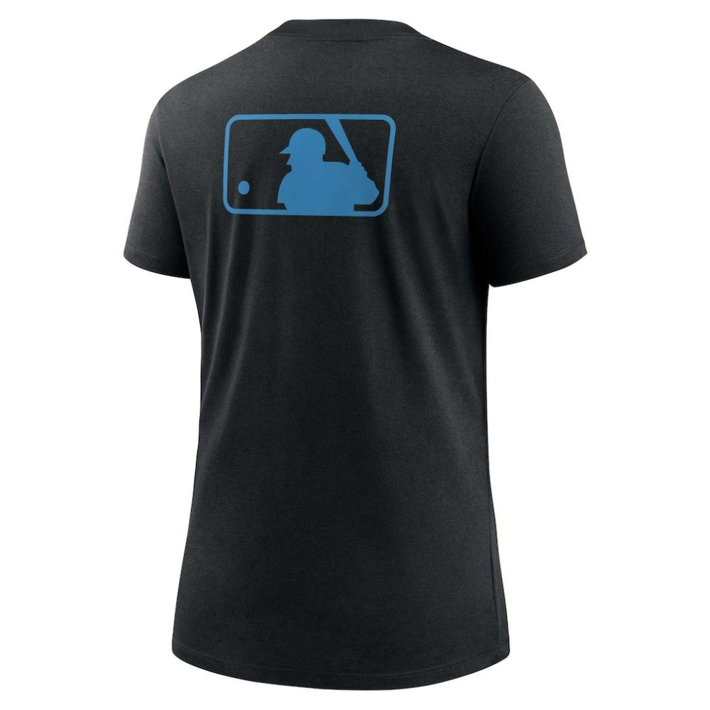 Miami Marlins Women's Authentic Collection Early Work Tri-Blend T-Shirt Black | Nike