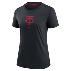 Minnesota Twins Women's Authentic Collection Early Work Tri-Blend T-Shirt Navy | Nike