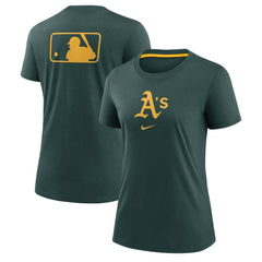 Athletics Women's Authentic Collection Early Work Tri-Blend T-Shirt Green | Nike