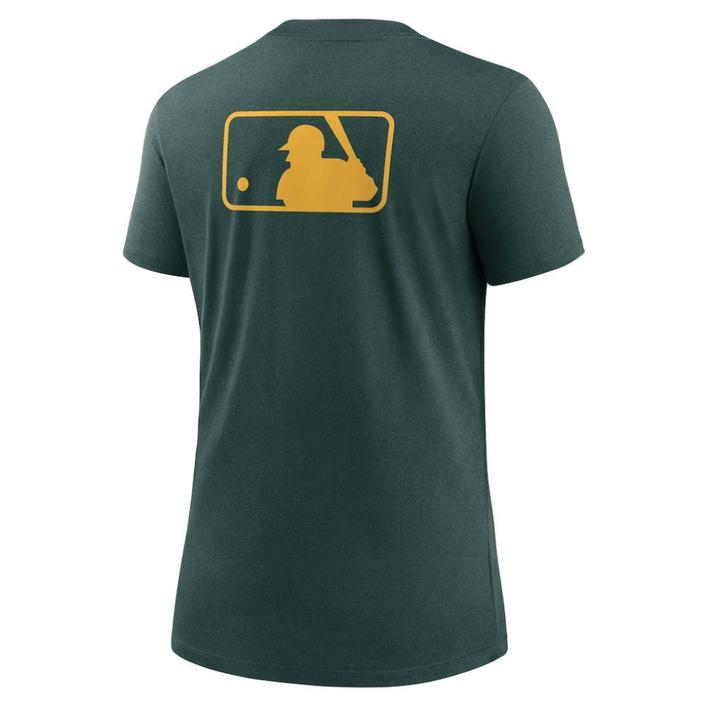 Athletics Women's Authentic Collection Early Work Tri-Blend T-Shirt Green | Nike