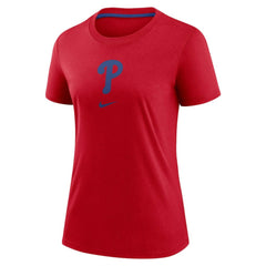 Philadelphia Phillies Women's Authentic Collection Early Work Tri-Blend T-Shirt Red | Nike