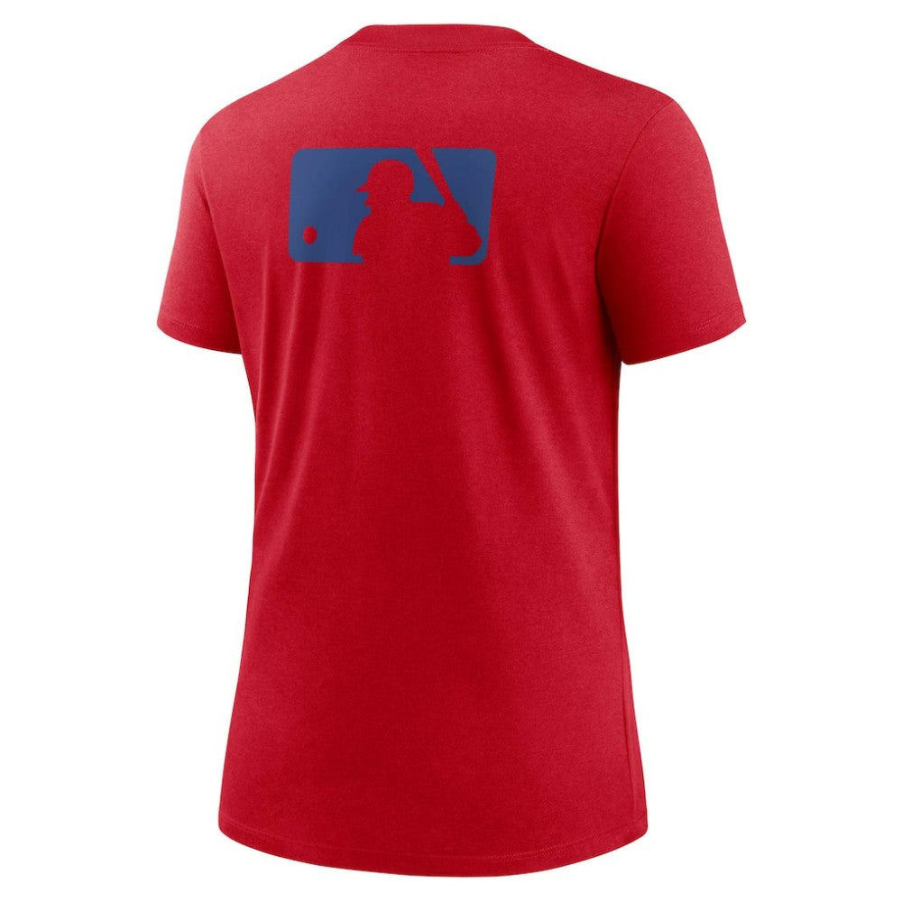 Philadelphia Phillies Women's Authentic Collection Early Work Tri-Blend T-Shirt Red | Nike