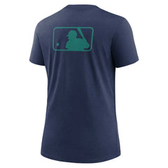 Seattle Mariners Women's Authentic Collection Early Work Tri-Blend T-Shirt Navy | Nike