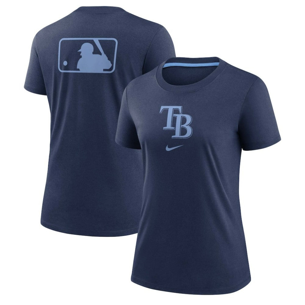 Tampa Bay Rays Women's Authentic Collection Early Work Tri-Blend T-Shirt Navy | Nike