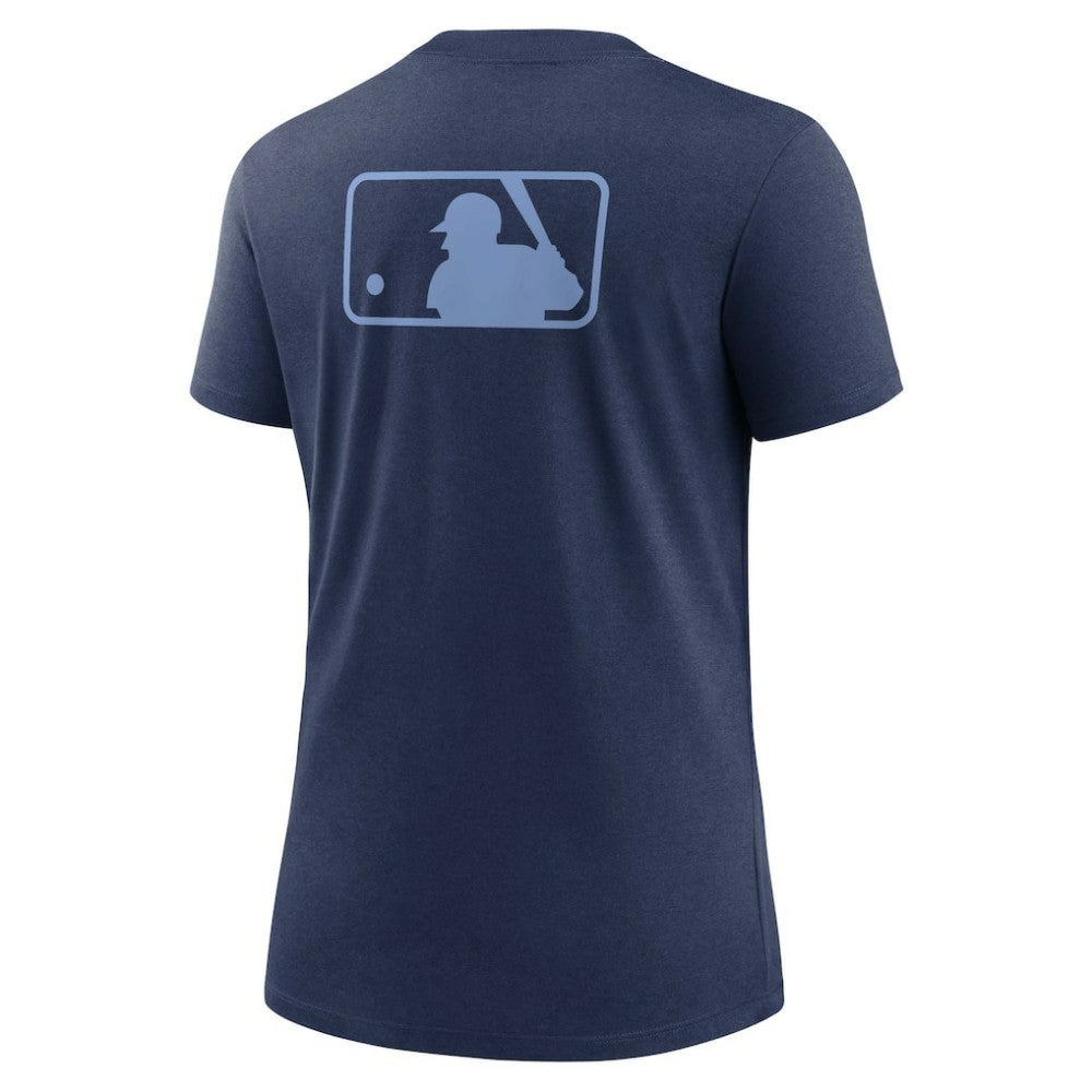 Tampa Bay Rays Women's Authentic Collection Early Work Tri-Blend T-Shirt Navy | Nike