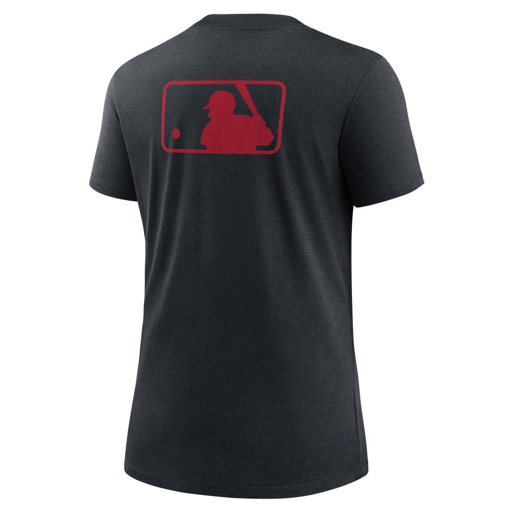 Cleveland Guardians Women's Authentic Collection Early Work Tri-Blend T-Shirt Navy | Nike