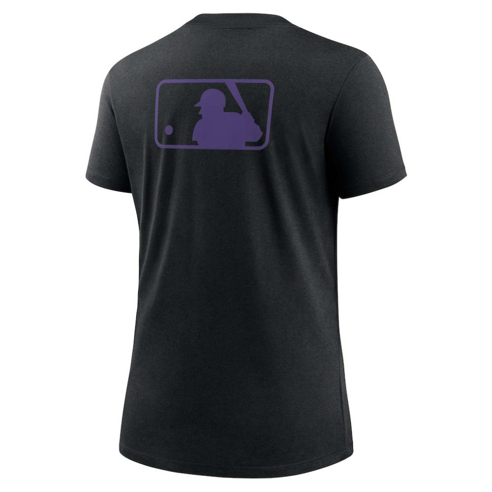Colorado Rockies Women's Authentic Collection Early Work Tri-Blend T-Shirt Black | Nike