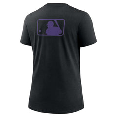 Colorado Rockies Women's Authentic Collection Early Work Tri-Blend T-Shirt Black | Nike