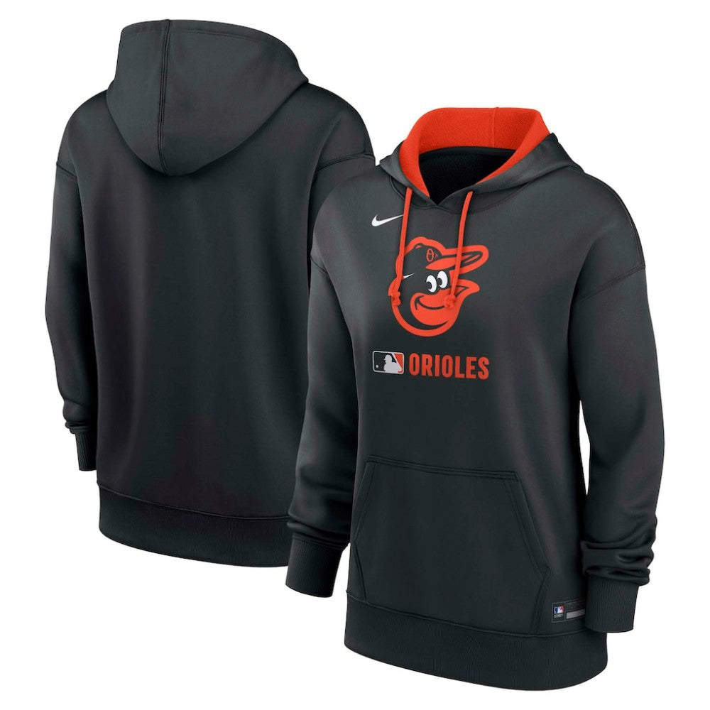 Baltimore Orioles Women's Authentic Collection Therma-FIT Hoodie Black | Nike