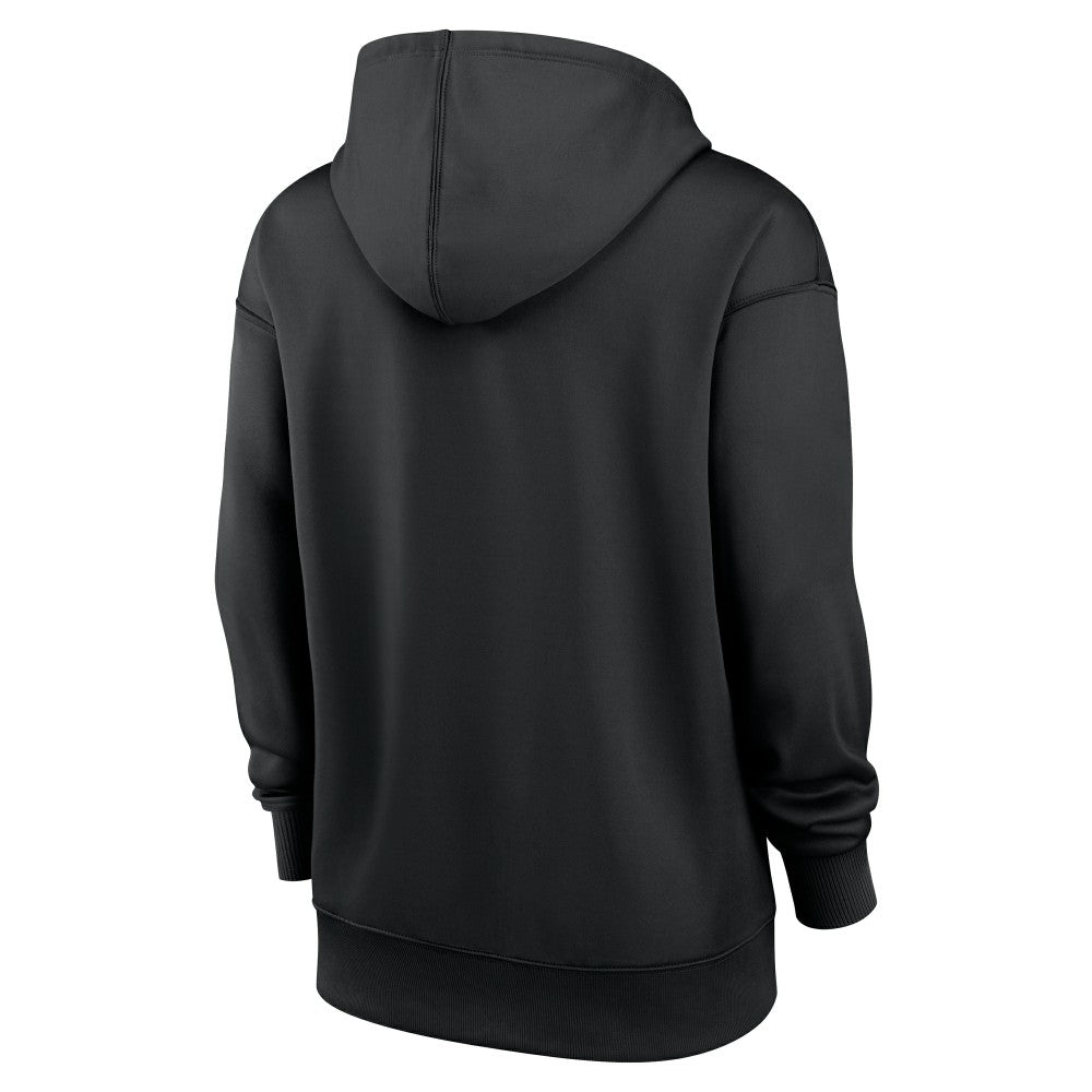 Miami Marlins Women's Authentic Collection Therma-FIT Hoodie Black | Nike