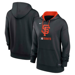 San Francisco Giants Women's Authentic Collection Therma-FIT Hoodie Black | Nike