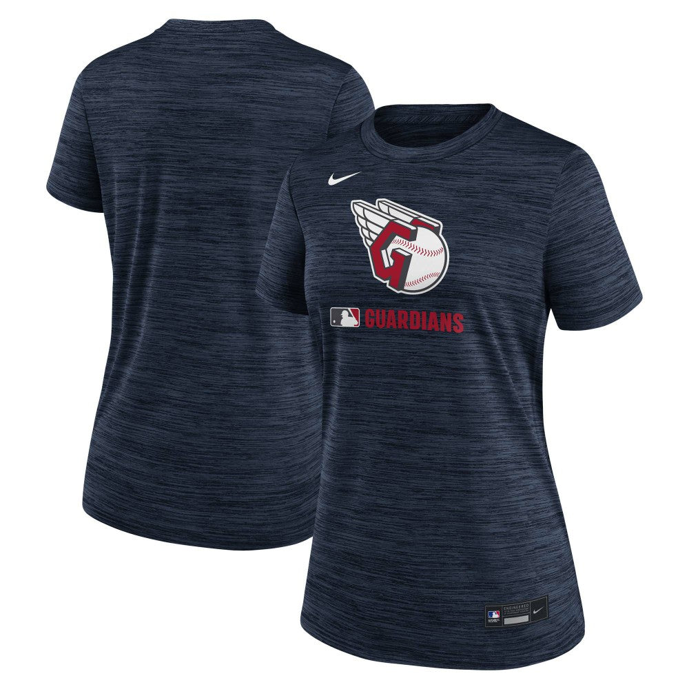 Cleveland Guardians Women's Authentic Collection Velocity Dri-FIT T-Shirt Navy | Nike