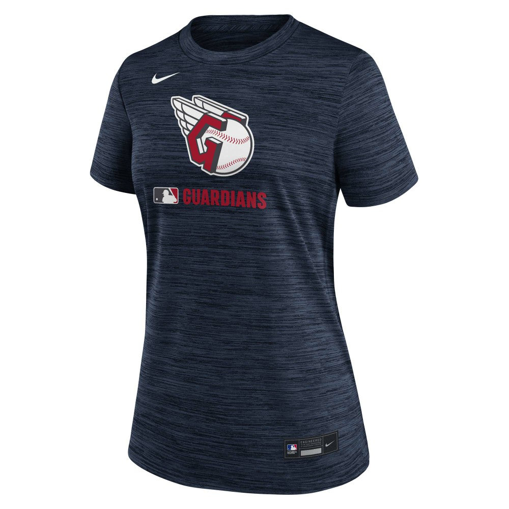 Cleveland Guardians Women's Authentic Collection Velocity Dri-FIT T-Shirt Navy | Nike