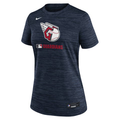Cleveland Guardians Women's Authentic Collection Velocity Dri-FIT T-Shirt Navy | Nike