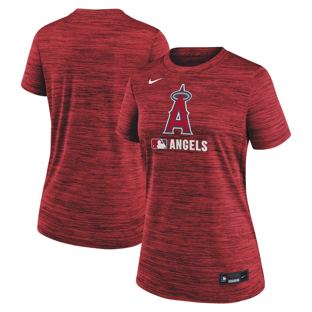 Los Angeles Angels Women's Authentic Collection Velocity Dri-FIT T-Shirt Red | Nike