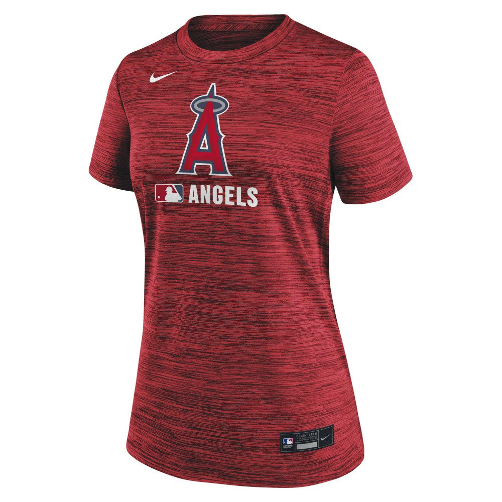 Los Angeles Angels Women's Authentic Collection Velocity Dri-FIT T-Shirt Red | Nike