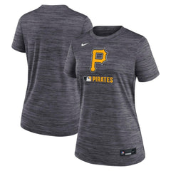 Pittsburgh Pirates Women's Authentic Collection Velocity Dri-FIT T-Shirt Black | Nike