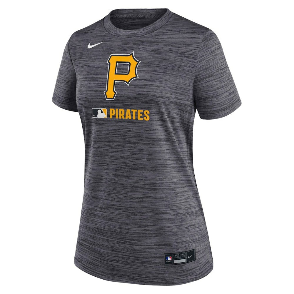 Pittsburgh Pirates Women's Authentic Collection Velocity Dri-FIT T-Shirt Black | Nike