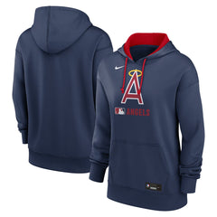 Los Angeles Angels Women's Authentic Collection Lockup Alternate Logo Therma Hoodie Navy | Nike