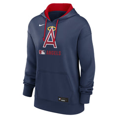 Los Angeles Angels Women's Authentic Collection Lockup Alternate Logo Therma Hoodie Navy | Nike