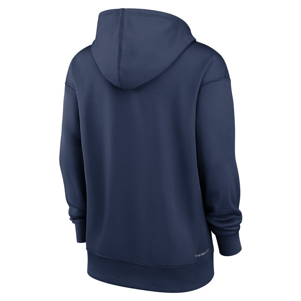 Los Angeles Angels Women's Authentic Collection Lockup Alternate Logo Therma Hoodie Navy | Nike