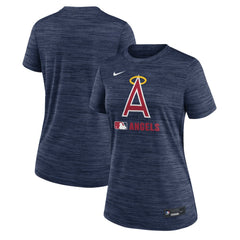 Los Angeles Angels Women's Authentic Collection Alternate Logo Velocity Dri-FIT  T-Shirt Navy | Nike