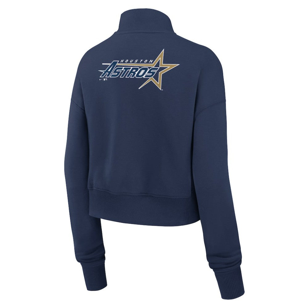 Houston Astros Women's Cooperstown Collection Phoenix Fleece Half-Zip Sweatshirt Navy | Nike