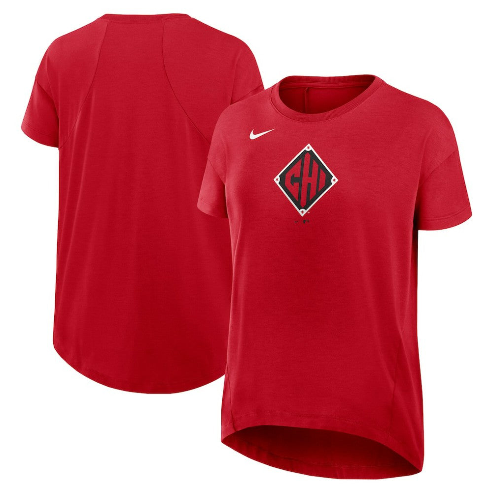 Chicago White Sox Women's 2025 City Connect Flowy Fashion Tri-Blend Dri-FIT T-Shirt Red | Nike