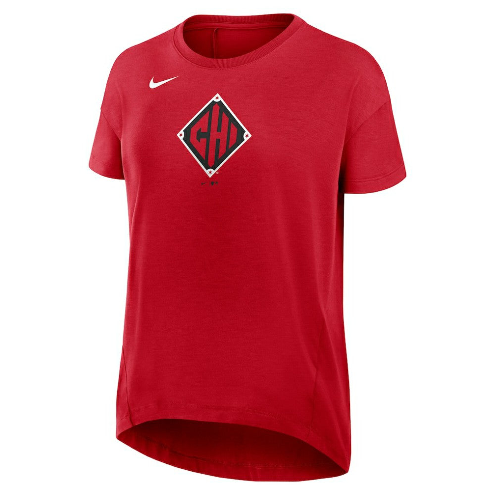 Chicago White Sox Women's 2025 City Connect Flowy Fashion Tri-Blend Dri-FIT T-Shirt Red | Nike