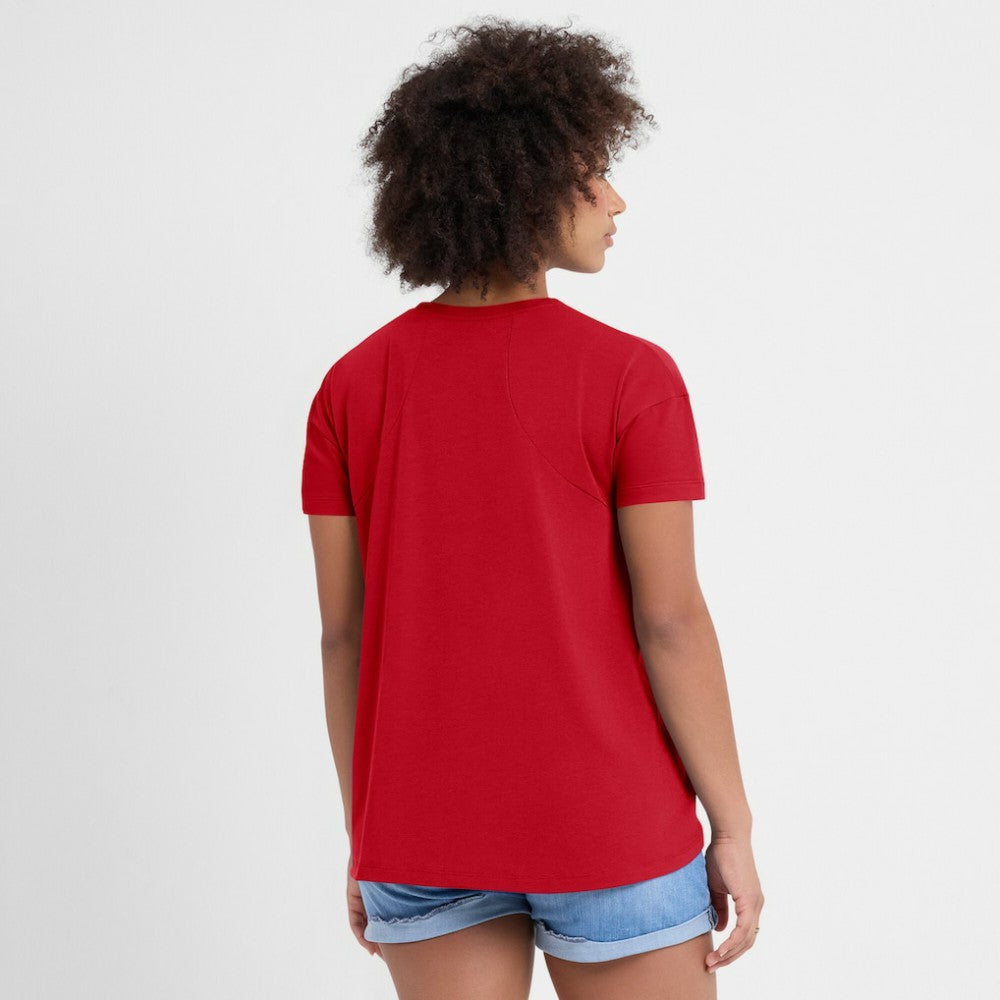 Chicago White Sox Women's 2025 City Connect Flowy Fashion Tri-Blend Dri-FIT T-Shirt Red | Nike