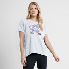 Colorado Rockies Women's 2025 City Connect Flowy Fashion Tri-Blend Dri-FIT T-Shirt White | Nike