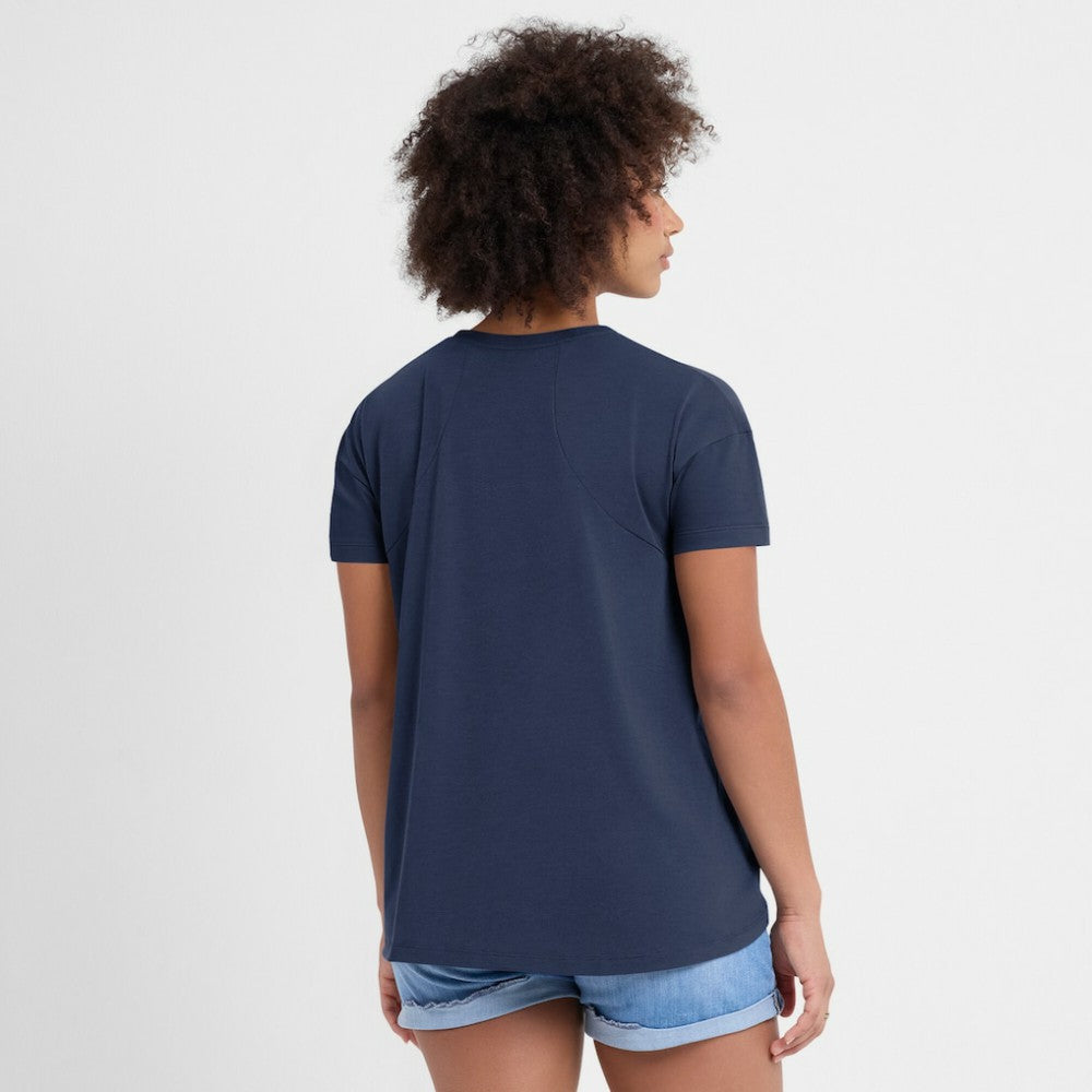 Houston Astros Women's 2025 City Connect Flowy Fashion Tri-Blend Dri-FIT T-Shirt Navy | Nike