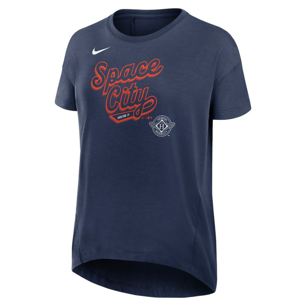 Houston Astros Women's 2025 City Connect Flowy Fashion Tri-Blend Dri-FIT T-Shirt Navy | Nike