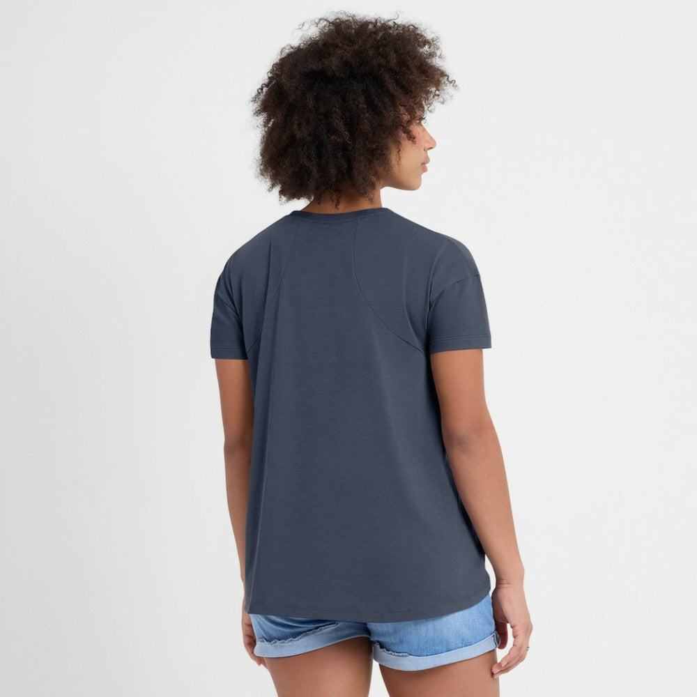 Los Angeles Dodgers Women's 2025 City Connect Flowy Fashion Tri-Blend Dri-FIT T-Shirt Charcoal | Nike