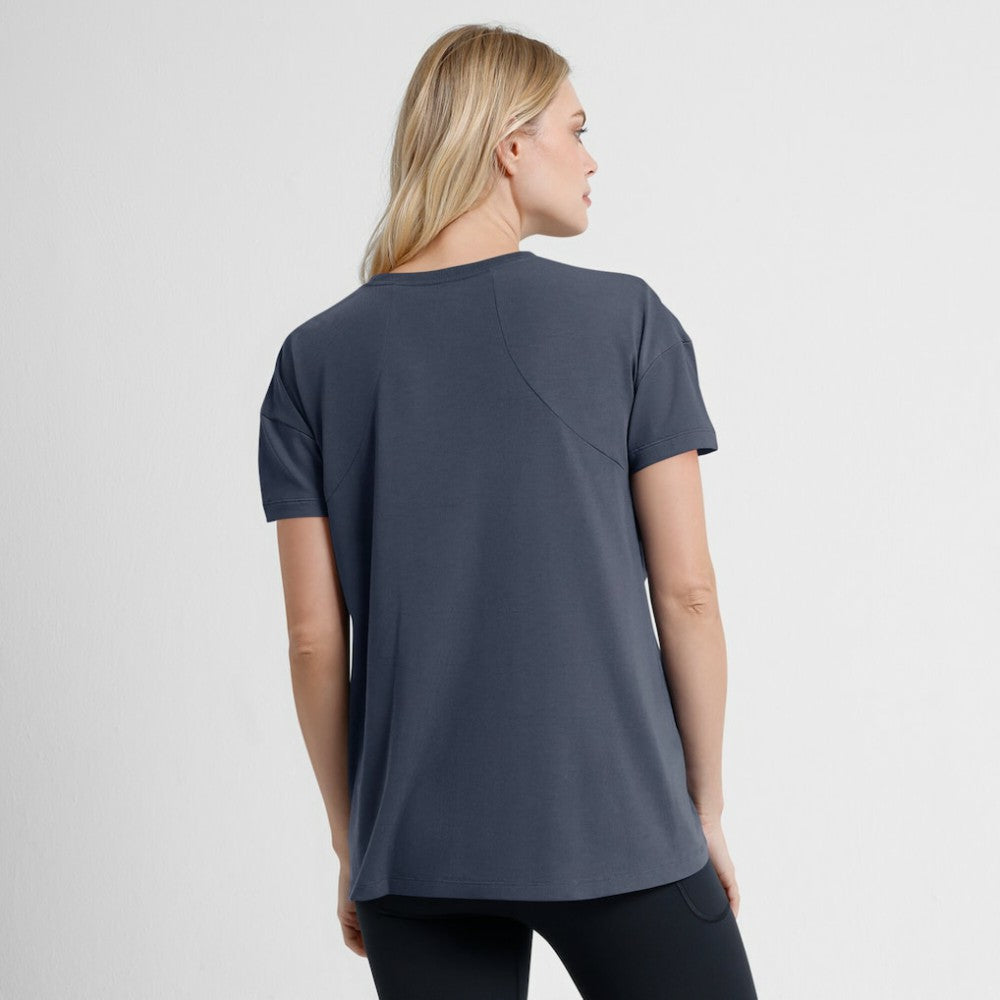 Los Angeles Dodgers Women's 2025 City Connect Flowy Fashion Tri-Blend Dri-FIT T-Shirt Charcoal | Nike