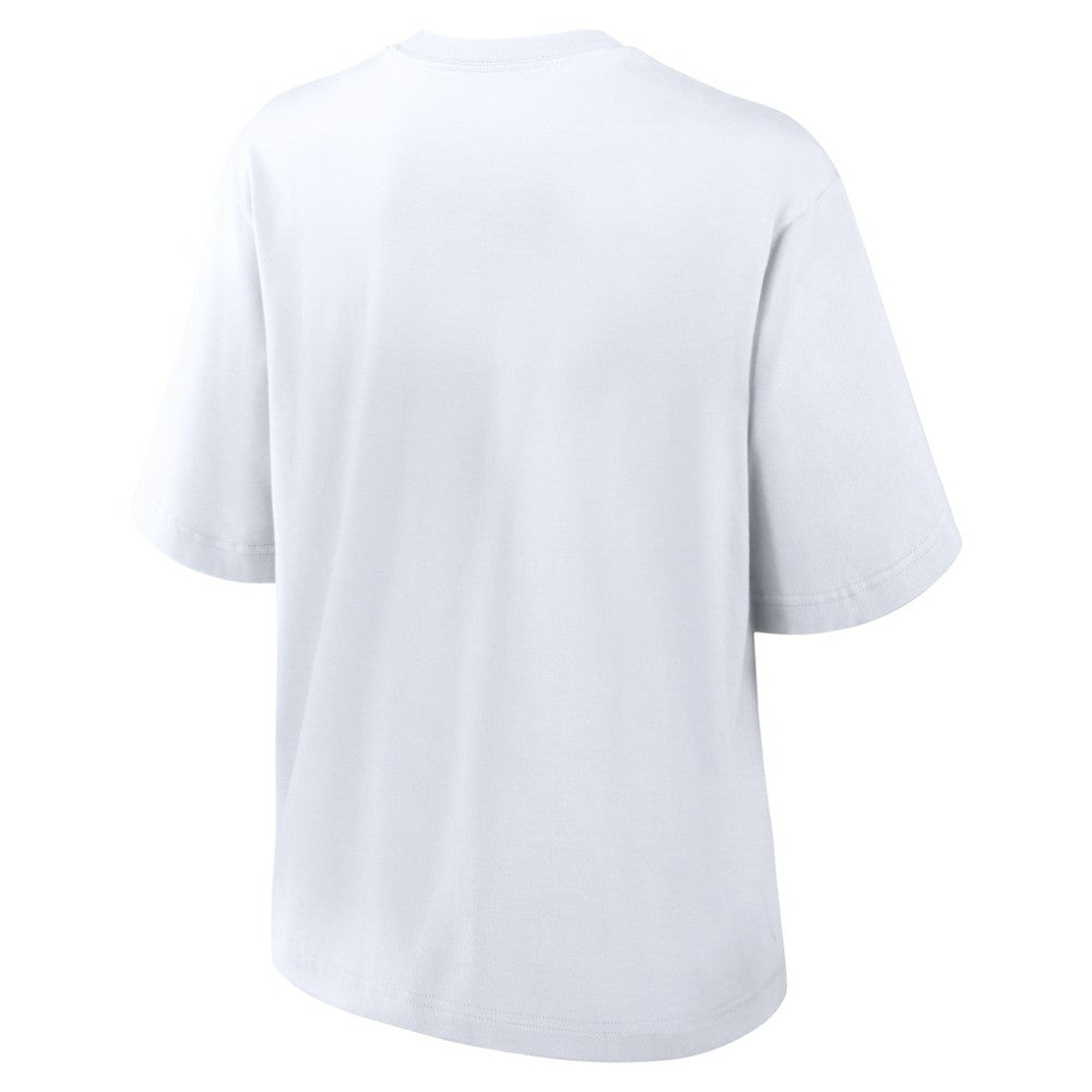 Colorado Rockies Women's 2025 City Connect Logo Boxy T-Shirt White | Nike