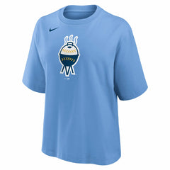 Milwaukee Brewers Women's City Connect Logo Boxy T-Shirt Light Blue | Nike