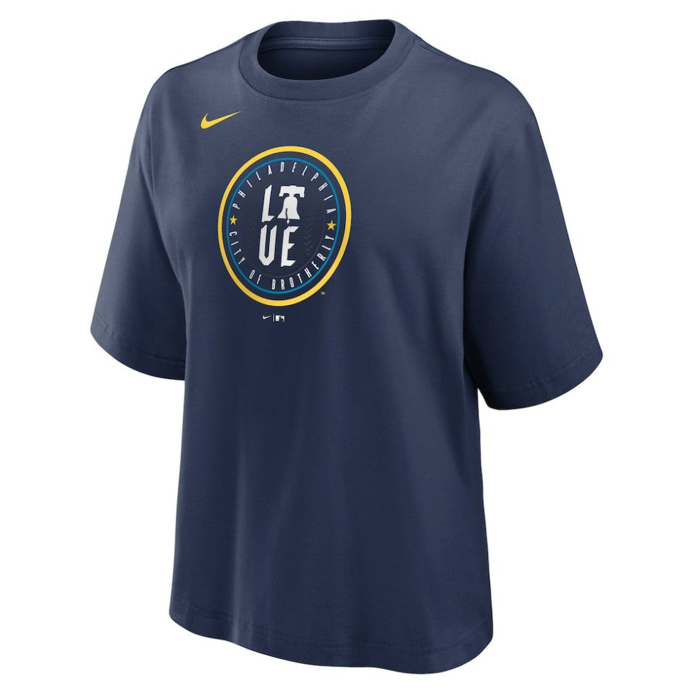 Philadelphia Phillies Women's City Connect Logo Boxy T-Shirt Navy | Nike