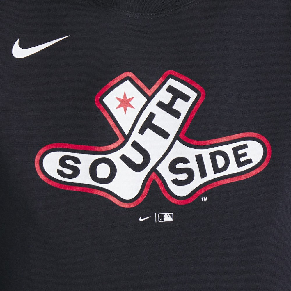Chicago White Sox Women's 2025 City Connect Logo Boxy T-Shirt Black | Nike
